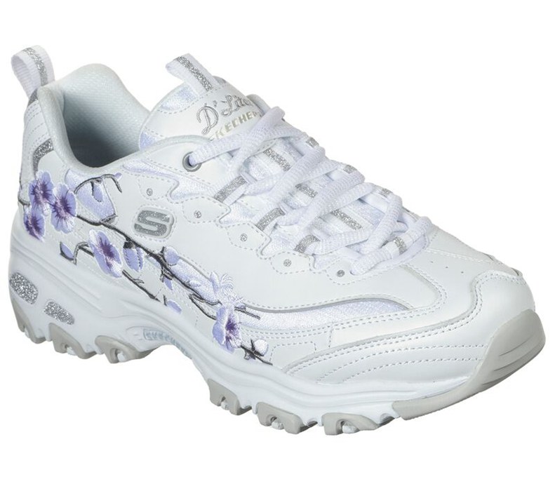 Skechers Dam Vita/Lavendel Sneakers - D'lites - Soft Blossom - Sverige (UNEQS-2850)